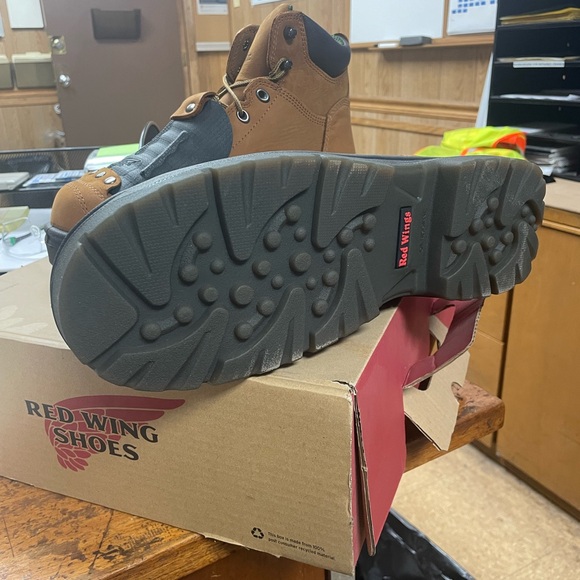 Brown Work Boots metaltarsal redwing wook boots - Picture 3 of 3